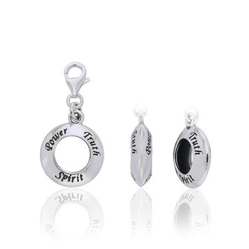 Power Truth Spirit Silver Clip Charm TWC078 - Jewelry